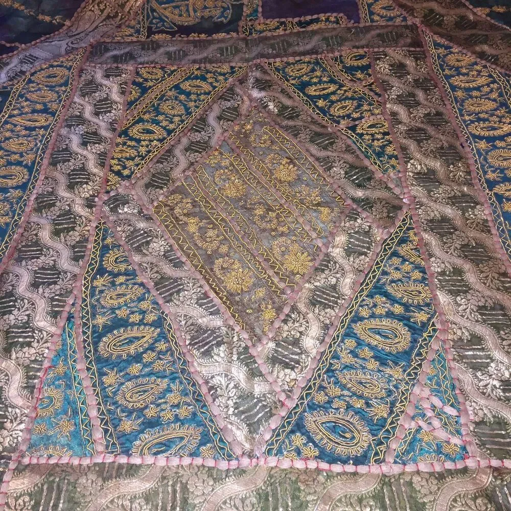 Indian / Indonesian Blanket/ Rug/ Wall ? 92”L x 74” W READ